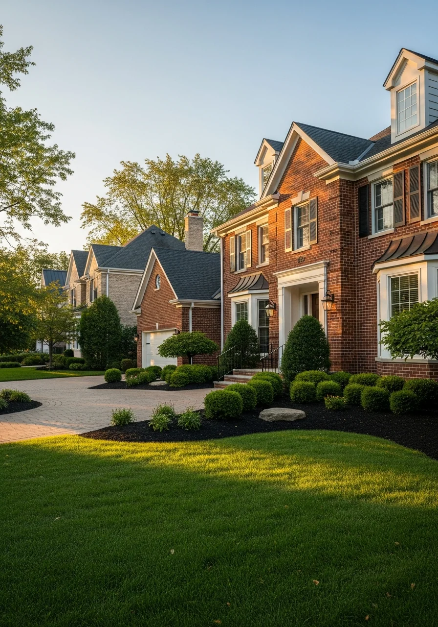 Northbrook home exterior showing quality finishes and professional landscaping.